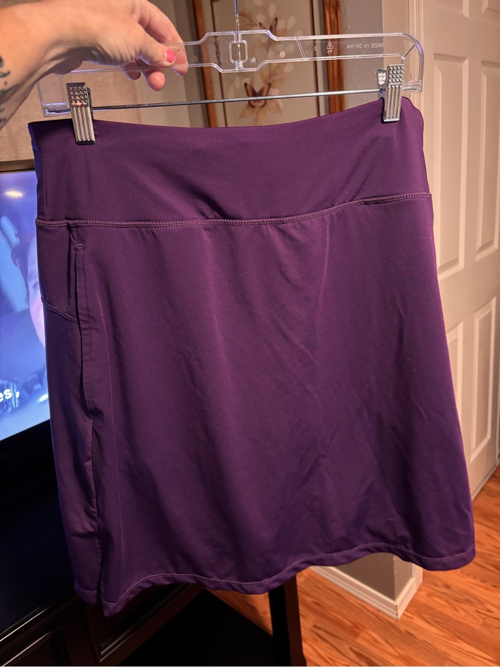 Viodia Purple Active knee length Skort. NWOT